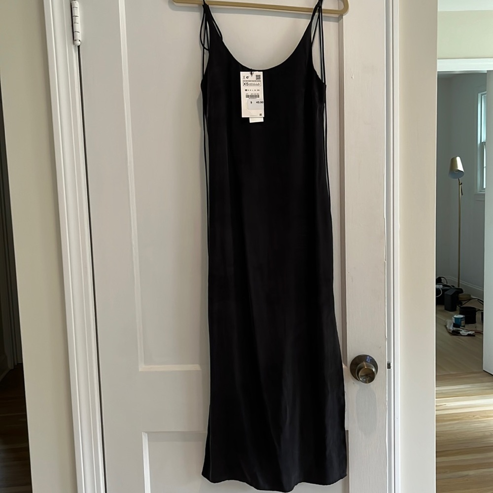 New!  Zara Black Slip Dress, size XS